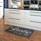 JUNZAN RETRO LAUNDRY ROOM SIGN RUNNER RUG NON-SLIP 39X20 INCH - BLACK AND WHITE - Like New