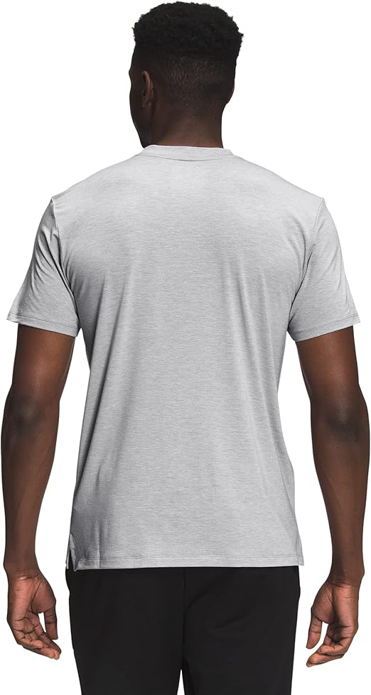 THE NORTH FACE MEN'S PRINTED WANDER SHORT SLEEVE - SIZE: MEN M - GRAY HEATHER - Brand New