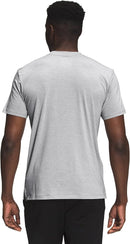 THE NORTH FACE MEN'S PRINTED WANDER SHORT SLEEVE - SIZE: MEN M - GRAY HEATHER - Like New