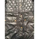 LONDON FOG GIRLS QUILTED PUFFER PARKA FAUX FUR‎ HOOD JACKET SIZE YOUTH M - BLACK - Brand New