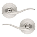 Kwikset Tustin Interior Privacy Door Handle with Lock, Door Lever - Satin Nickel - Brand New