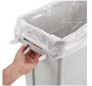 RUBBERMAID SLIM JIM TRASH CAN - 23 GALLON, GRAY 1 PACK - GRAY - Like New