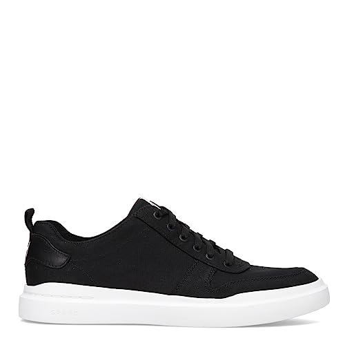 C34687 COLE HAAN GRANDPRØ RALLY CANVAS COURT SNEAKERS SIZE: MEN 7 BLACK - Like New