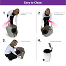 Omega Paw Premium Roll 'n Clean Litter Box Large,Cat, Peral Blue (PR-RA20-1) - Brand New