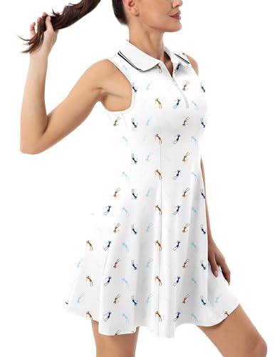 FKEEP WOMEN'S TENNIS GOLF DRESS SPORT ACTIVEWEAR WORKOUT ATHLETIC ZIP V NECK - Brand New