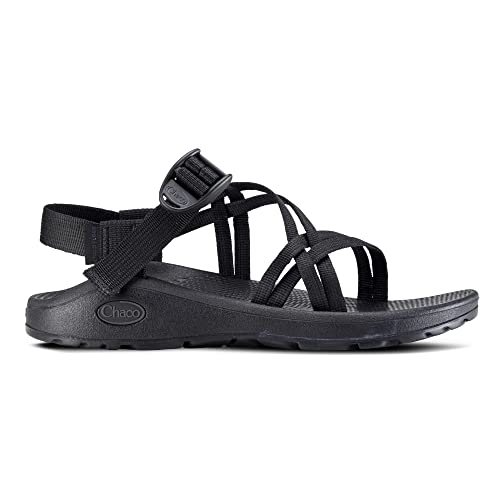J107248 CHACO WOMEN'S ZX/1 CLOUD OUTDOOR SANDAL SOILD BLACK SIZE 10 - Like New