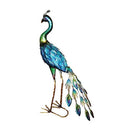 SANTA'S WORKSHOP IRON PEACOCK FIGURINE - BLUE - Like New