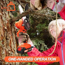 BEI & HONG Mini Chainsaw Cordless 6" 2 Battery BH-6 - ORANGE AND BLACK - Like New