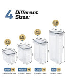 FRESHKEEPER AIRTIGHT FOOD STORAGE CONTAINERS SIZE MIX 24 PACK FC24 - CLEAR - Brand New