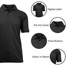 GALAXY BY HARVIC MENS POLO PIQUE SHIRT SIZE: MEN M BLACK - Brand New