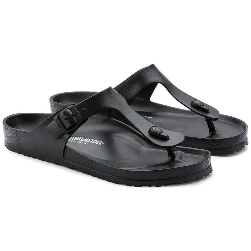 BIRKENSTOCK GIZEH EVA UNISEX SANDALS SIZE 4 MEN'S 6 WOMEN'S - BLACK - Like New