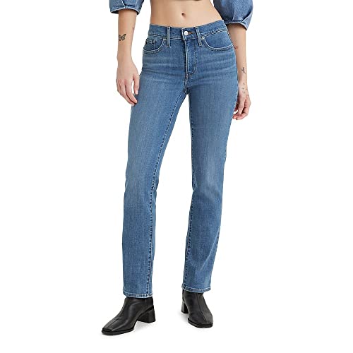 LEVI'S WOMEN'S 314 SHAPING STRAIGHT JEANS SIZE WOMEN 34X32 LAPIS BARE - Brand New