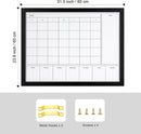 GENERIC 3-IN-1 DRY ERASE CALENDAR FOR WALL, MAGNETIC MONTHLY & WEEKLY CALENDAR - Brand New