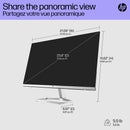 HP 24" FHD 1080p IPS LED Anti-Glare Monitor M24F - Silver - Like New