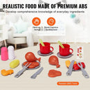 28 PCS BBQ GRILL PLAYSET KIDS TOYS KITCHEN PLAYSET SOUND & LIGHT - MULTICOLOR - Like New