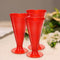 25 Pcs Heart Shaped Champagne Flutes 5.6 oz Valentine Champagne Glasses - Red - Like New