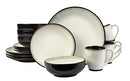 Sango 16 Piece Nova Dinnerware Set B00DNVRE6Q - Black - Brand New