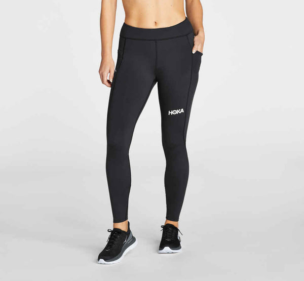 HOKA WOMEN'S PERFORMANCE TIGHT - SIZE: WOMEN L - BLACK - Brand New