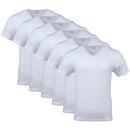 Gildan Men's V-Neck T-Shirts Multipack G1103 - Size Medium 6 Pack - White - Brand New
