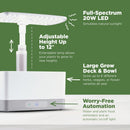 AEROGARDEN HARVEST INDOOR GARDEN HYDROPONIC SYSTEM WITH LED GROW LIGHT - WHITE - Like New