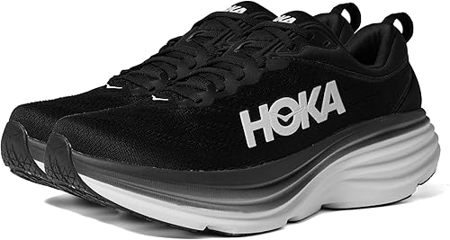 1123202 Hoka one one Bondi 8 Men's Black / White Ultra - 10.5 Like New