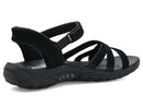 163620 SKECHERS WOMEN'S REGGAE NATURAL POISE HANDS FREE SLIP-INS 5.5 Black/Black - Brand New