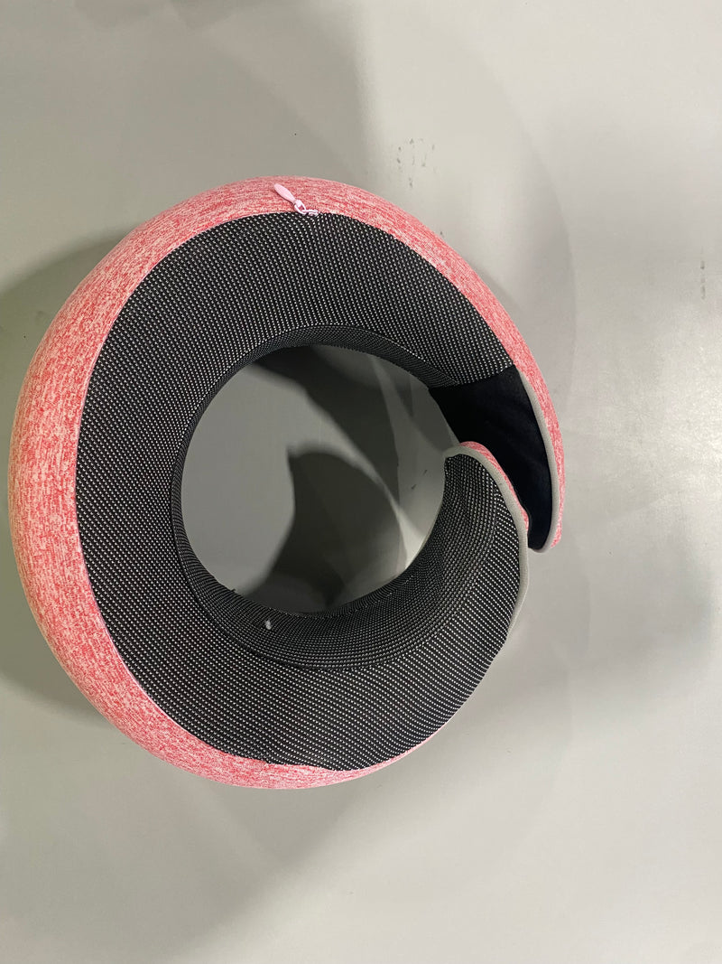 360 SURROUND SUPPORT NECK ADJUSTABLE MEMORY FOAM PINK U-SHAPED TRAVEL PILLOW - Like New