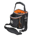 KLEIN TOOLS TOOL TOTE, 8 IN W X 5 IN D X 10 IN H, BLACK, POLYESTER - BLACK - Like New