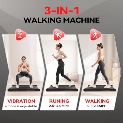 Sperax Walking Vibration Pad,Under Desk Treadmills for Home RM-01 - BLACK/RED - Like New