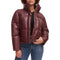 LW2RU483 LEVI'S WOMENS LEVI'S WOMEN'S VEGAN LEATHER QUILTED SHORTY PUFFER - Brand New