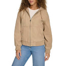 LW5RC144 LEVI'S WOMEN'S WORKWEAR HOODY BOMBER - SIZE: WOMEN M - TAN - Brand New