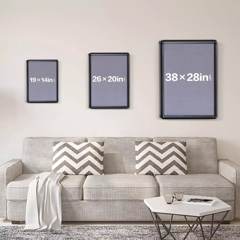 EVERSUPPLY ENCLOSED CHANGEABLE LETTER BOARDS FELT MESSAGE BOARD - BLACK - Like New