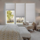 ATXBYOH CORDLESS BLACKOUT CELLULAR SHADES FOR INDOOR WINDOWS 35X64 - WHITE - Like New