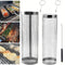 ZSFLZS 2PCS Rolling Grilling Basket Outdoor Network Mesh Cylinder 12.2" + 11.8" - Brand New