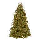 NATIONAL TREE COMPANY PRE-LIT ARTIFICIAL CHRISTMAS TREE DUNHILL FIR 7.5' GREEN - Like New