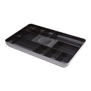 TRU RED STAPLES TR55350 13-COMPARTMENT PLASTIC DRAWER ORGANIZER - BLACK - Like New