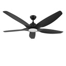 Newday 60" Ceiling Fan with Light Remote Control Dimmable DY1015-5B/60 - Black - Like New