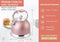 HIHUOS 3.17QT Whistling Tea Pots for Stove Top Sleek 18/8 Stainless Steel - Pink Like New