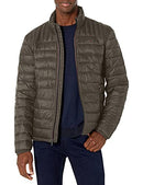 150XN796 TOMMY HILFIGER MENS EMBROIDERED LOGO PUFFER JACKET SIZE 3XL OLIVE - Like New