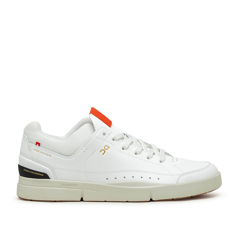 ON THE ROGER CENTER COURT MENS - SIZE US 12, EUR 47, UK 11.5 - WHITE/FLAME - Like New