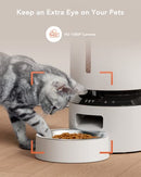 PETLIBRO AUTOMATIC CAT FEEDER WITH CAMERA 1080P HD Video 5G PET Feeder - White - Like New