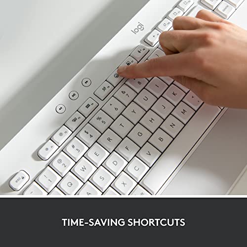 Logitech Signature K650 Comfort Full-Size Wireless Keyboard Wrist REST - WHITE - Like New