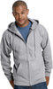 F283 Hanes Ultimate Cotton Full-Zip Fleece Hood New