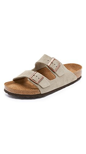 0951301 BIRKENSTOCK ARIZONA UNISEX SANDALS MEN 6 WOMEN 8 TAUPE - Like New