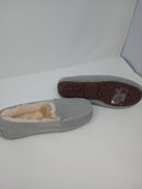 UGG WOMEN'S ANSLEY SLIPPER - SIZE: WOMEN 8 (AU/UK W6) (EU W39) - LIGHT GRAY - Like New