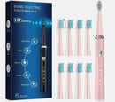 UPHYLIAN H7 SONIC ELECTRIC TOOTHBRUSH WITH 5 MODES - CHERRY PINK - Like New