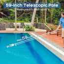 WYBOT HYSON 100 HANDHELD POOL VACUUM TWO BRUSH HEADS CORDLESS - WHITE - Brand New