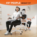 SYNORLA OFFICE CHAIR ERGONOMIC DESK CHAIR, 330LBS CAPACITY HIGH BACK - WHT/BLK - Like New