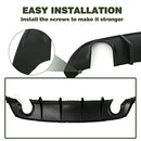 Auraroad Rear Diffuser V3 Style Rear Lip Bumper Body Splitter Carbon Fiber - Brand New