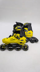 Nattork Kids Inline Skates Light up Wheels Blades Roller,Size: 5-8 - Yellow - Brand New